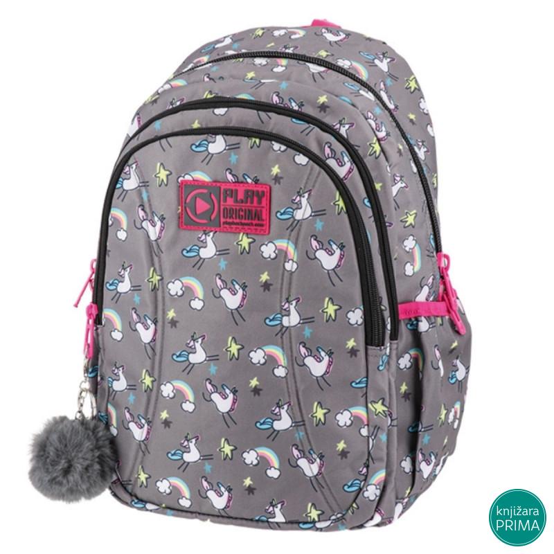 Školski ranac PLAY Remax - Rainbow Unicorn 