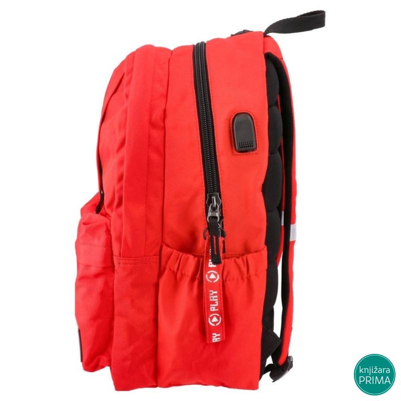 Školski ranac PLAY Double pack - Crveni 