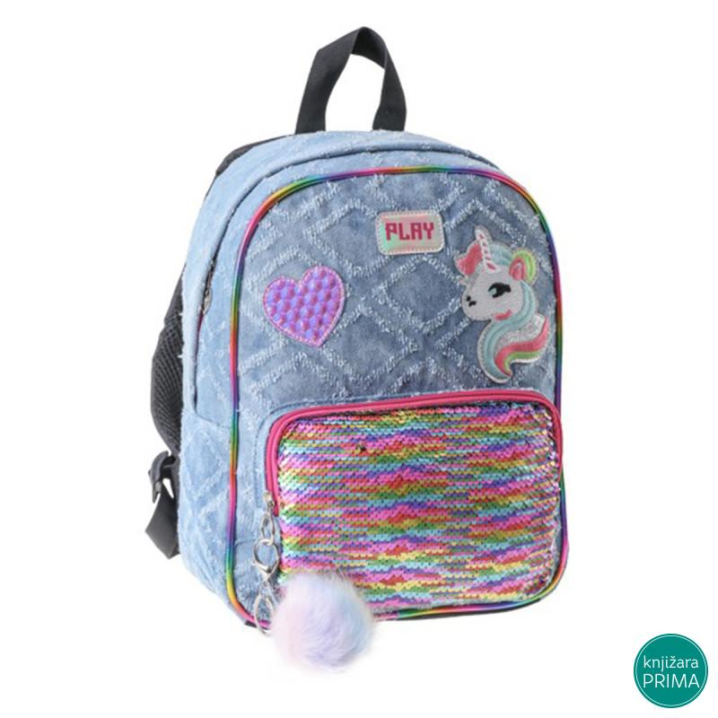 Ranac PLAY  Pop trend - Jeans Unicorn 