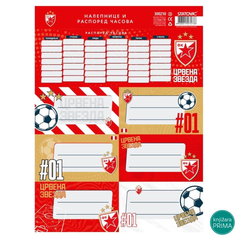 Nalepnice za sveske Crvena Zvezda 