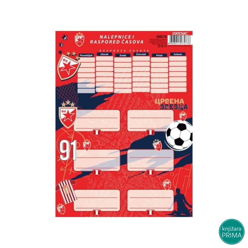 Nalepnice za sveske Crvena Zvezda 