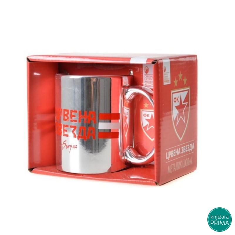 Keramička šolja CRVENA ZVEZDA metalik 