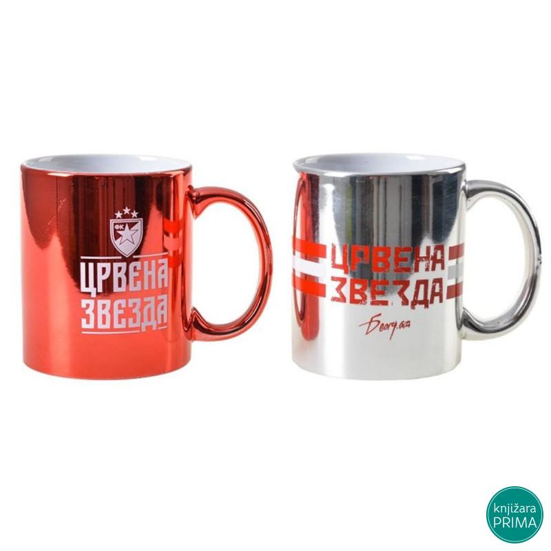 Keramička šolja CRVENA ZVEZDA metalik 