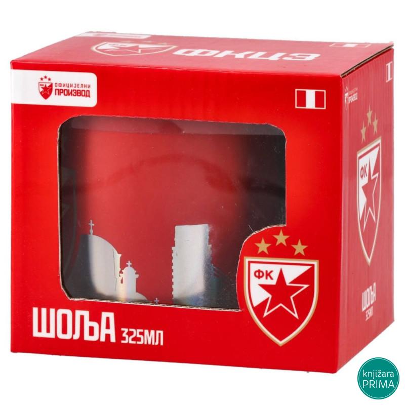 Keramička šolja Crvena Zvezda metalik 
