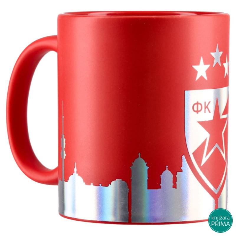 Keramička šolja Crvena Zvezda metalik 