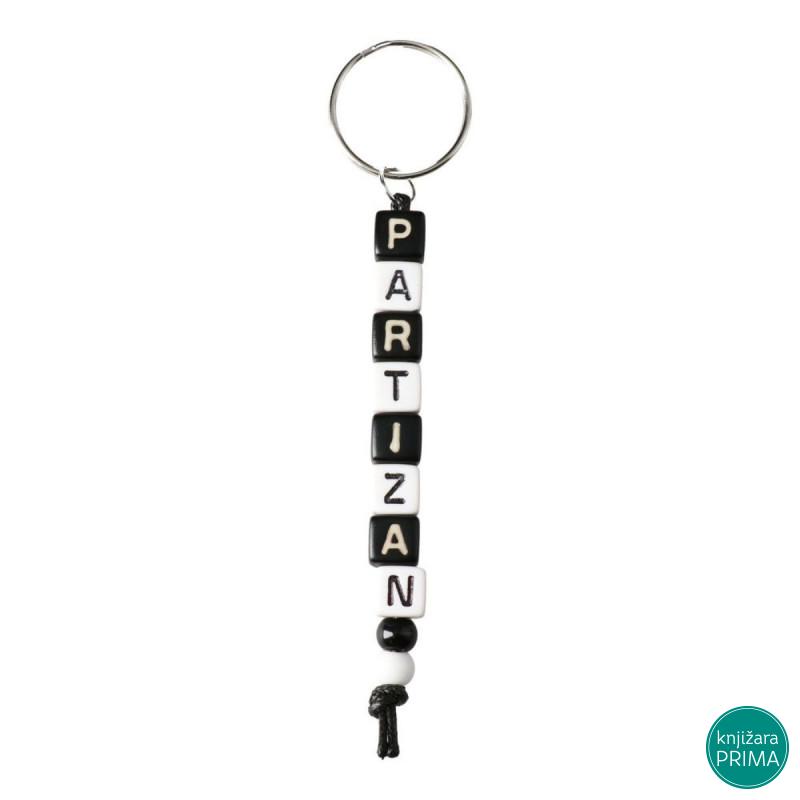 Privezak DERBI Partizan perle 