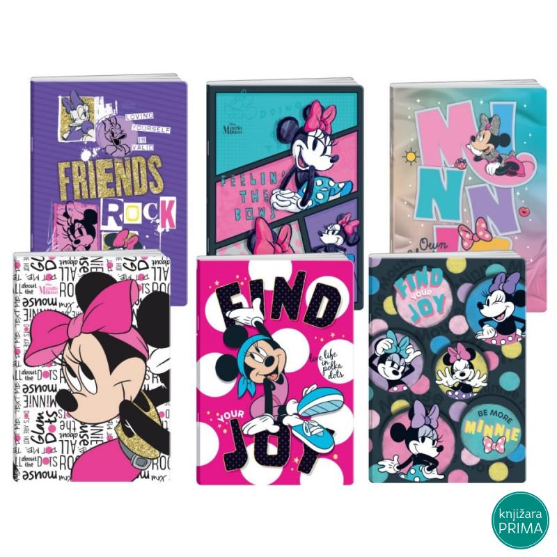 Sveska A4 male i velike linije PLAY Minnie Mouse 