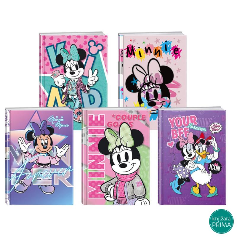 Sveska A4 tvrd povez kvadratići PLAY Minnie i Frozen 