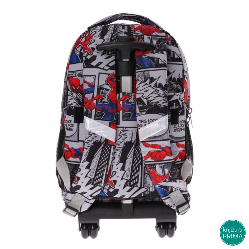 Anatomski ranac sa točkićima PLAY - Spiderman Comic 