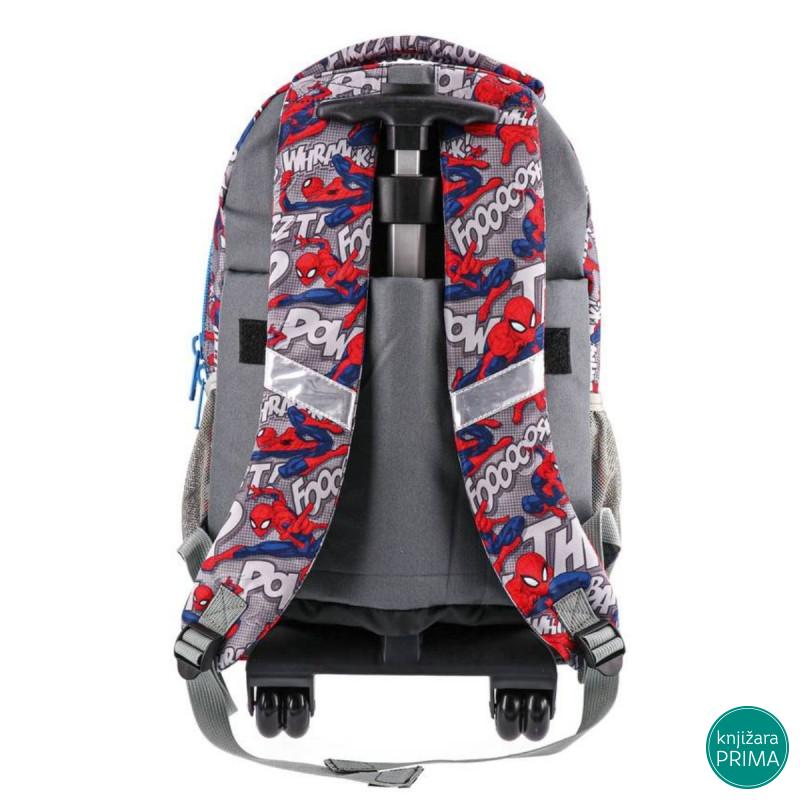 Anatomski ranac sa točkićima PLAY - Spiderman THWIP 