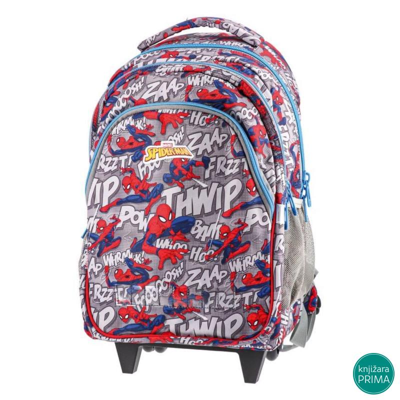 Anatomski ranac sa točkićima PLAY - Spiderman THWIP 