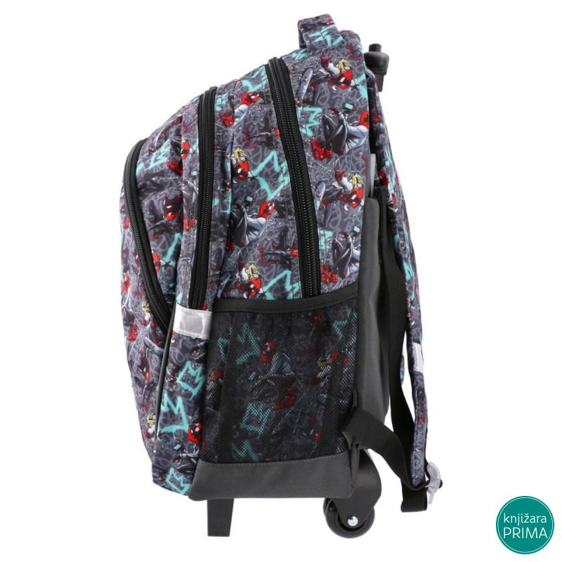 Anatomski ranac sa točkićima PLAY - Spiderman Graffitti 