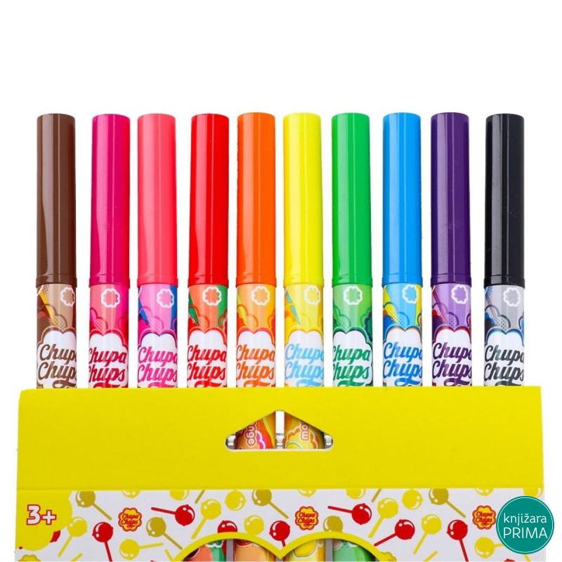 Flomasteri 10 CHUPA CHUPS Mirišljavi 