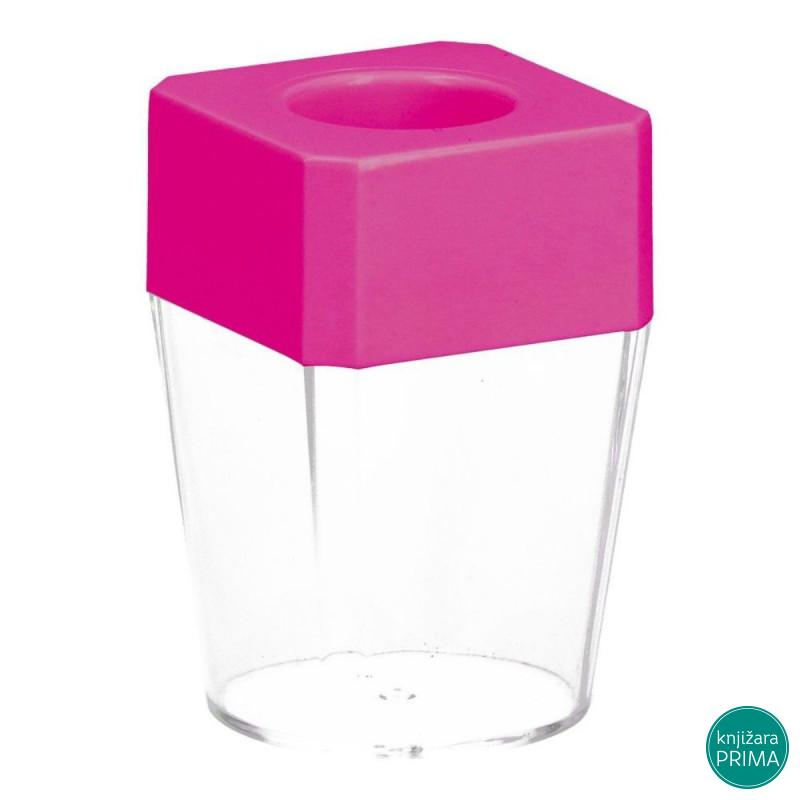 Držač za spajalice sa magnetom roze 