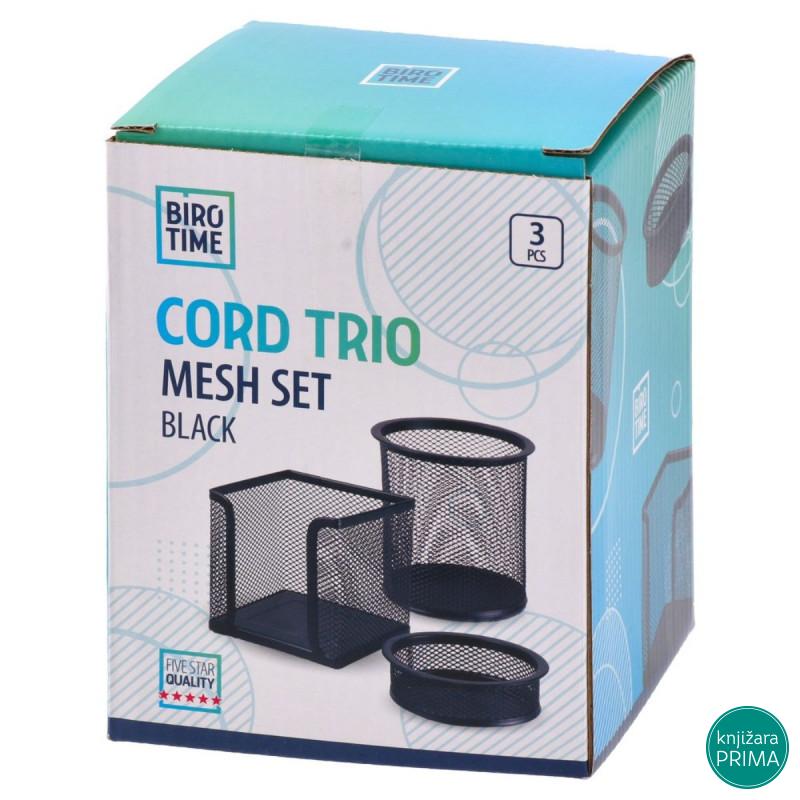 Set za kancelariju žičani crni 