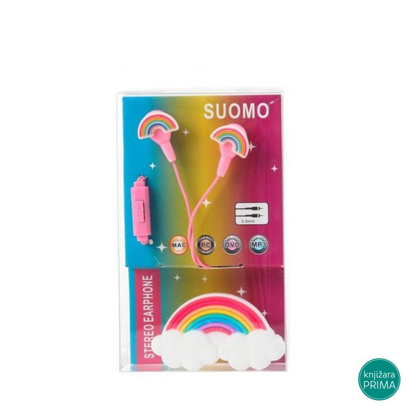 Slušalice bubice sa mikrofonom - bff i duga 