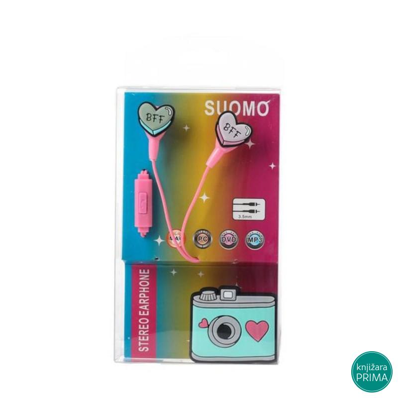 Slušalice bubice sa mikrofonom - bff i duga 