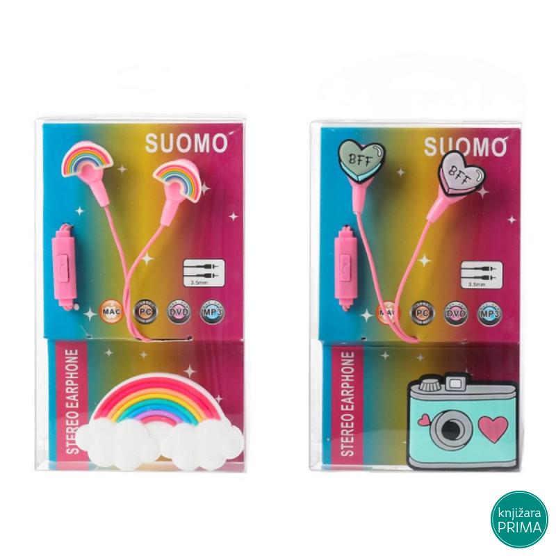 Slušalice bubice sa mikrofonom - bff i duga 