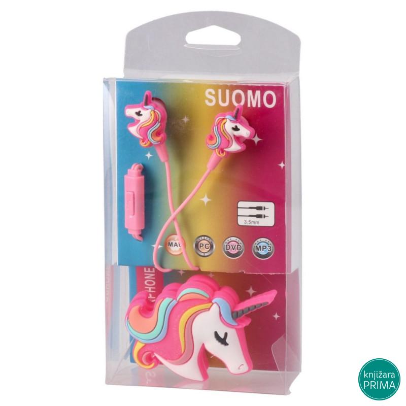 Slušalice bubice sa mikrofonom - flamingo i jednorog 