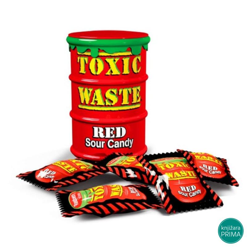 Bombone TOXIC WASTE tvrde kisele crvene 
