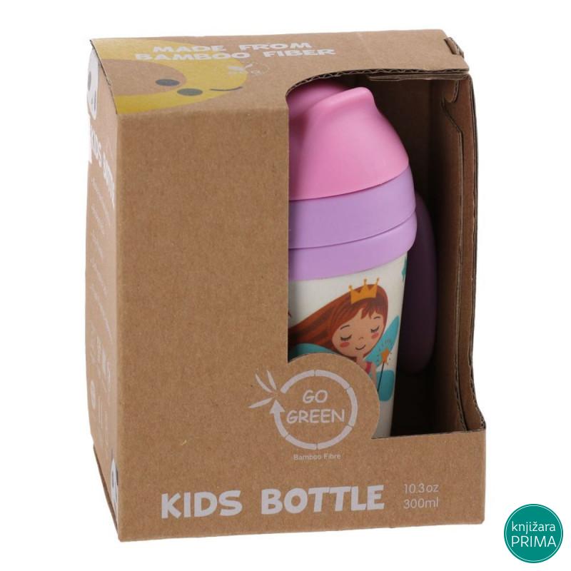 Flašica BAMBOO sa slamčicom jednorog 300ml 