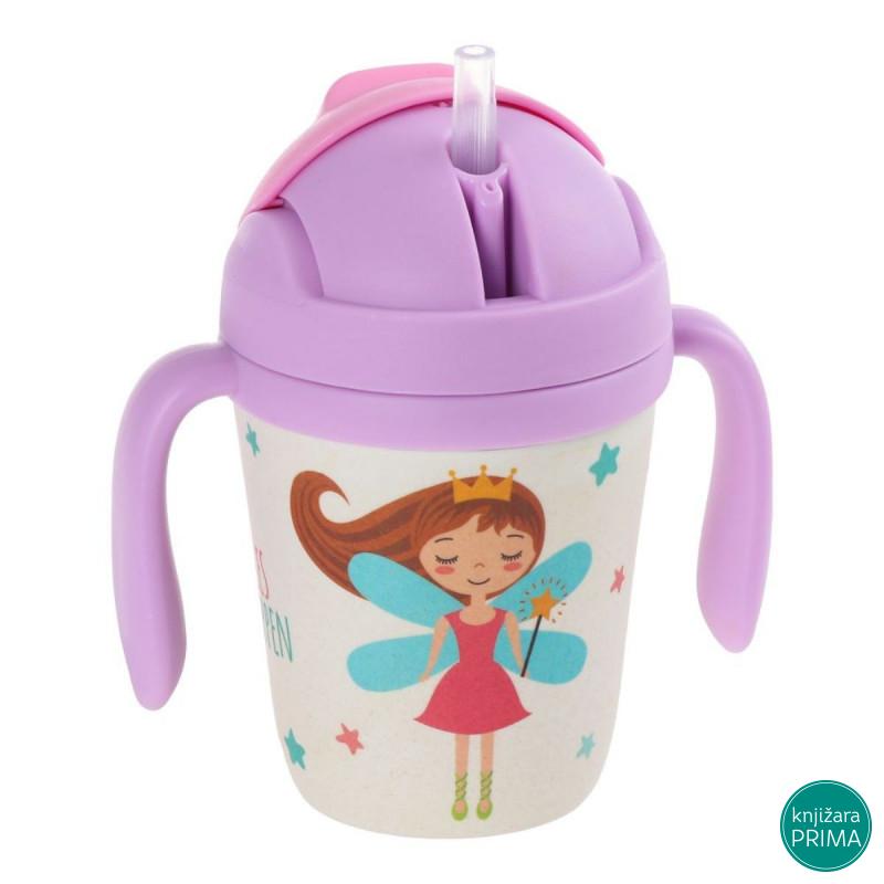 Flašica BAMBOO sa slamčicom jednorog 300ml 