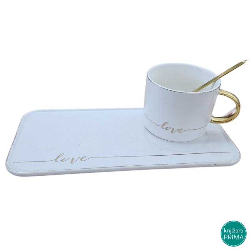 Šolja sa tacnom LOVE 