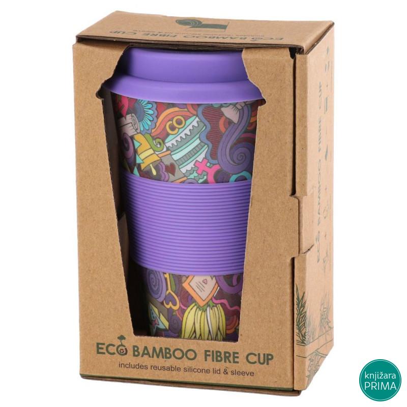 Šolja sa poklopcem STREET ljubičasta 