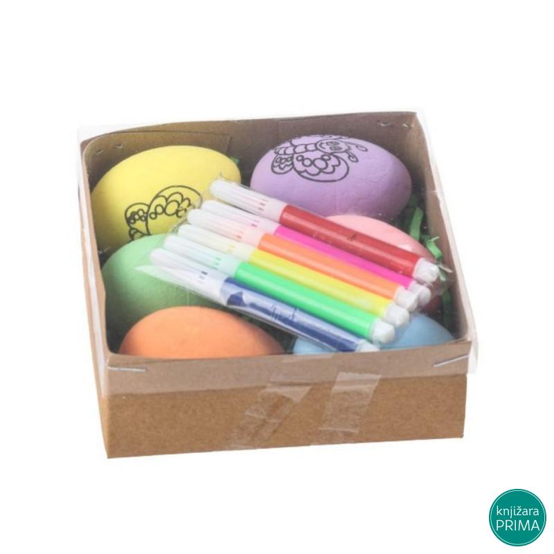 Set za bojenje jaja 6 komada 6 cm 