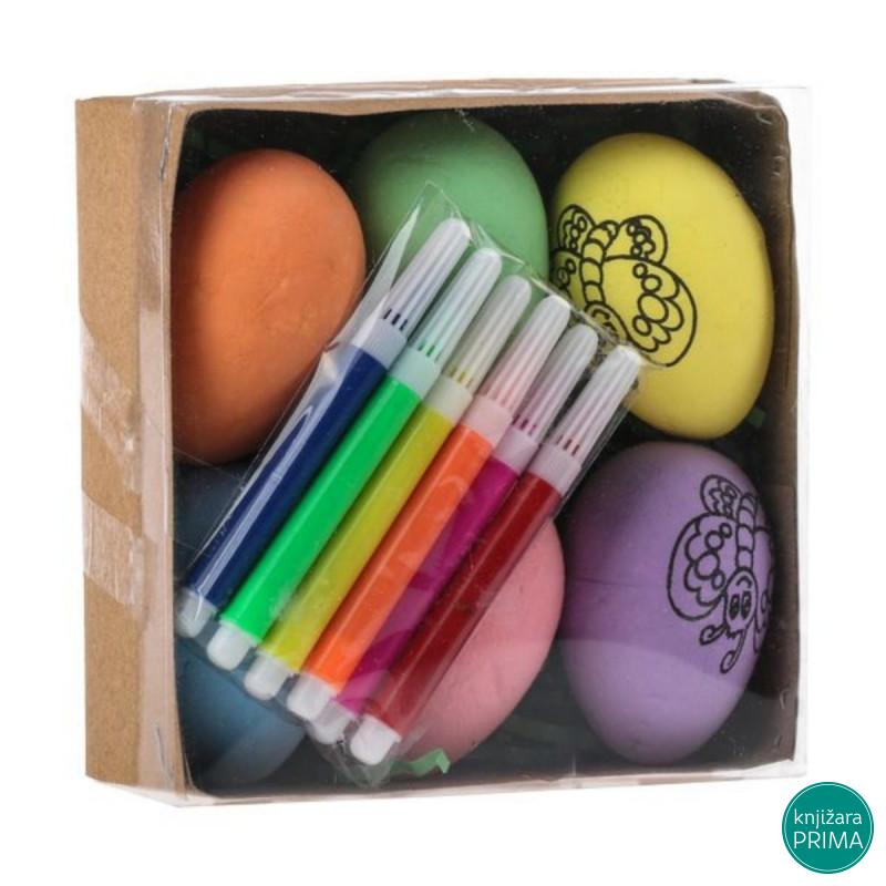 Set za bojenje jaja 6 komada 6 cm 
