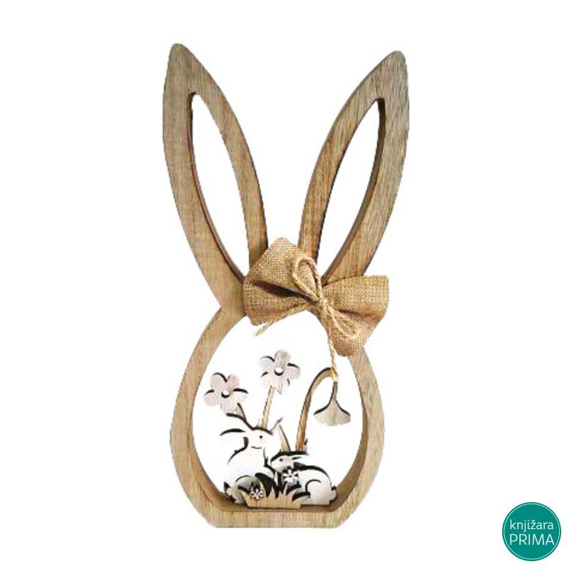 Uskršnja dekoracija - drveni zeka 25cm 
