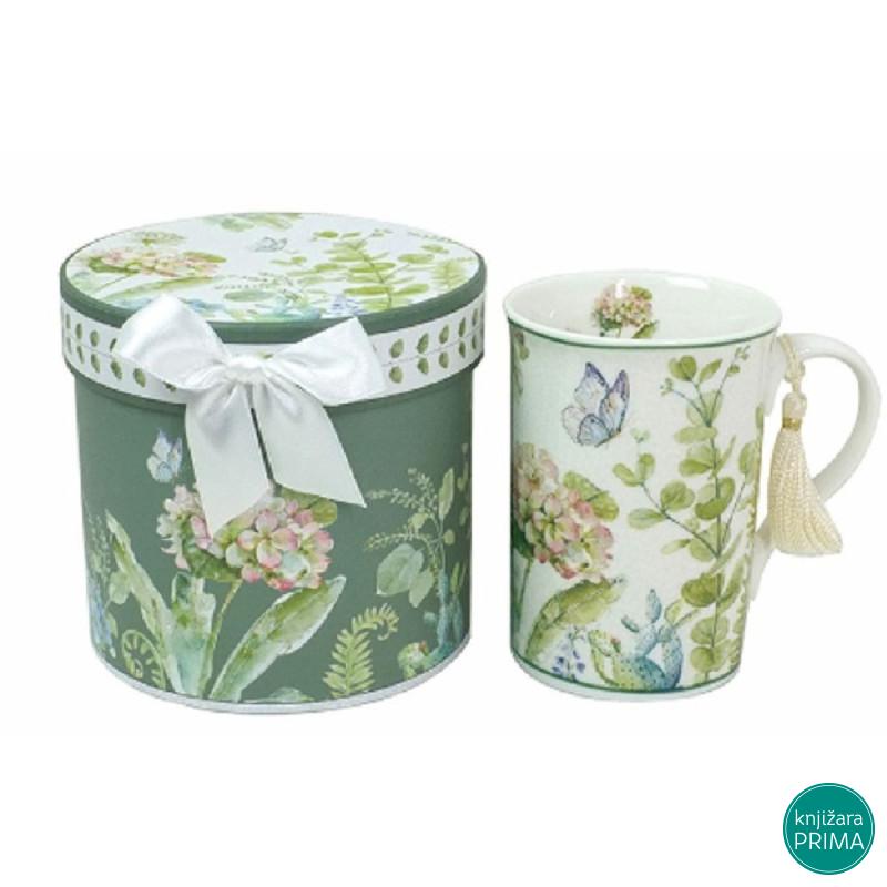 Keramička šolja LEA Flower Green 