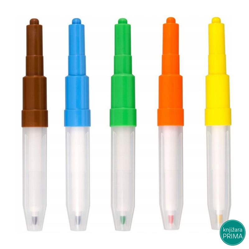 Duvajući flomasteri 5 CENTROPEN - Vivid 