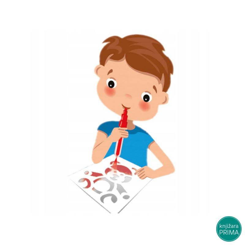 Duvajući flomasteri 15 CENTROPEN - Super activity sa šablonima 