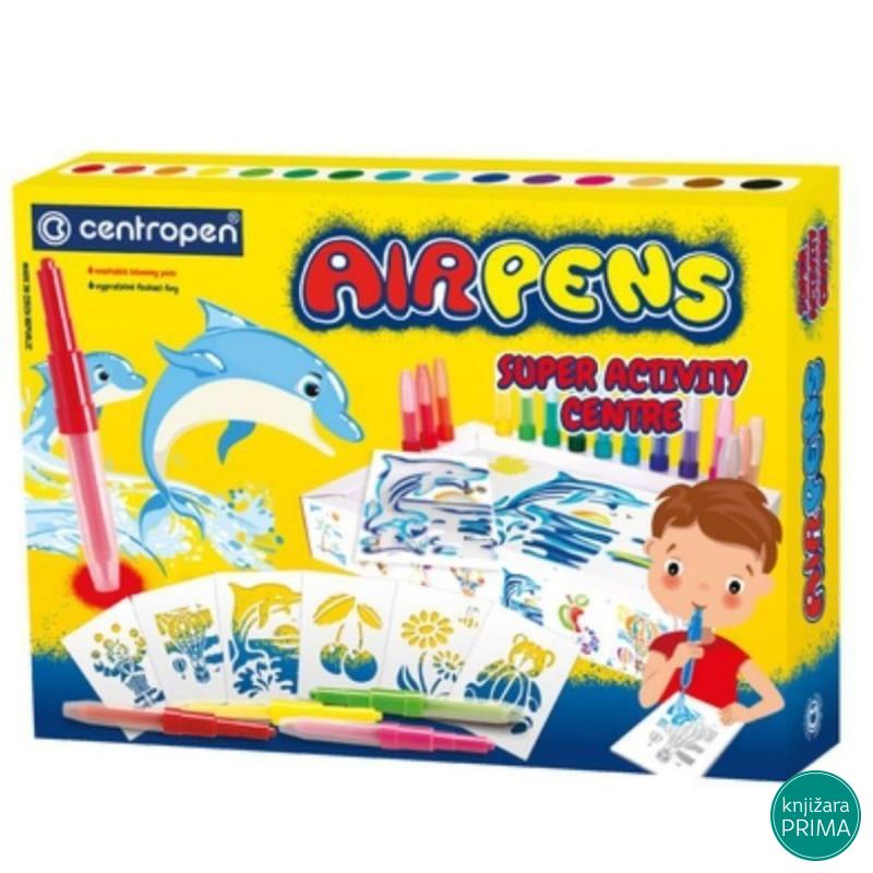 Duvajući flomasteri 15 CENTROPEN - Super activity sa šablonima 