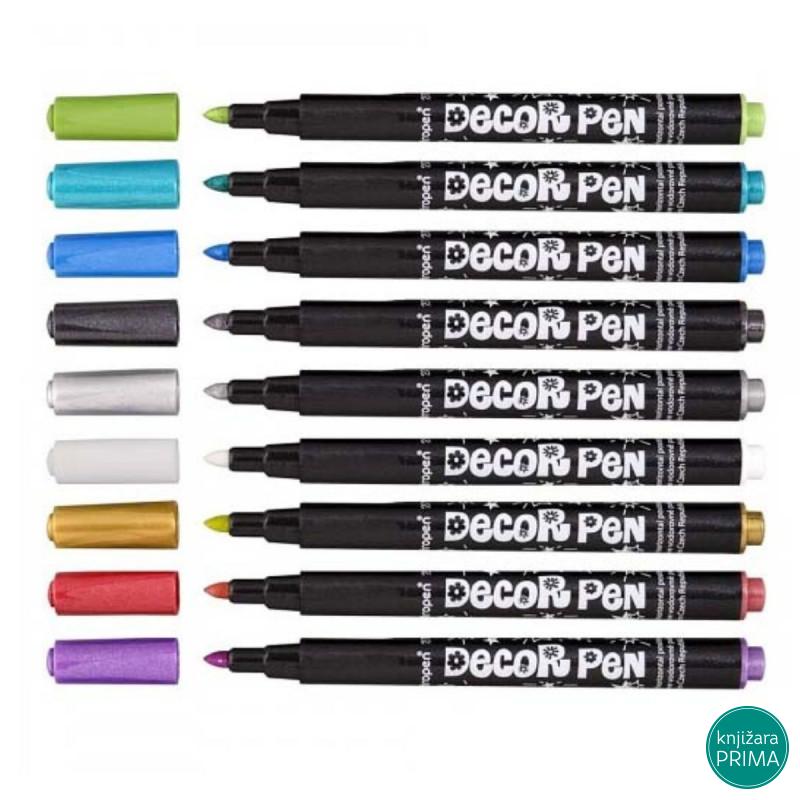 Dekor flomasteri 8+1 CENTROPEN - Metallic 
