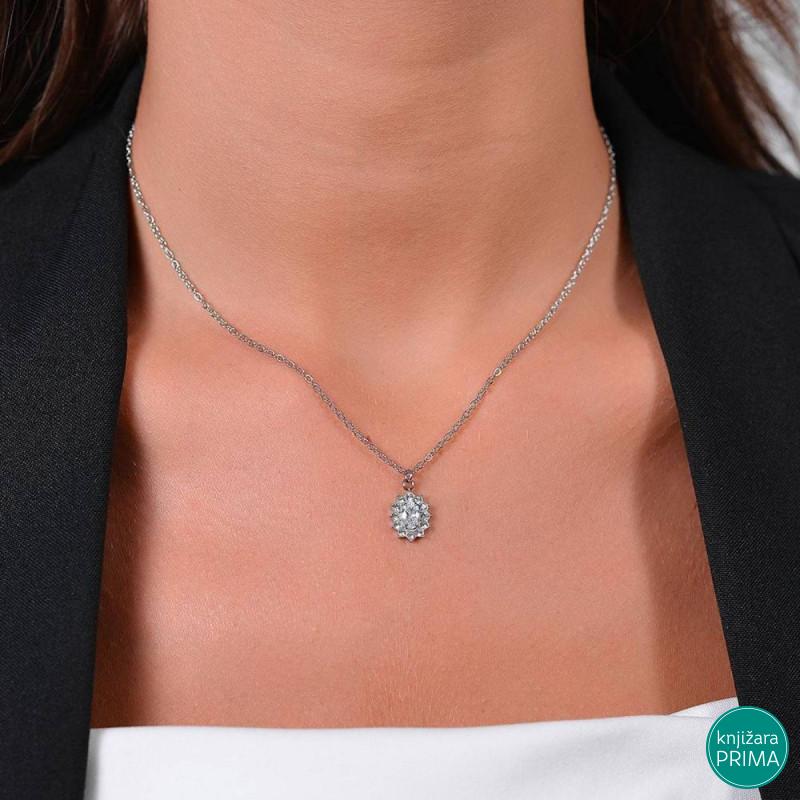Ogrlica LUCA BARRA kristal sa cirkonima 