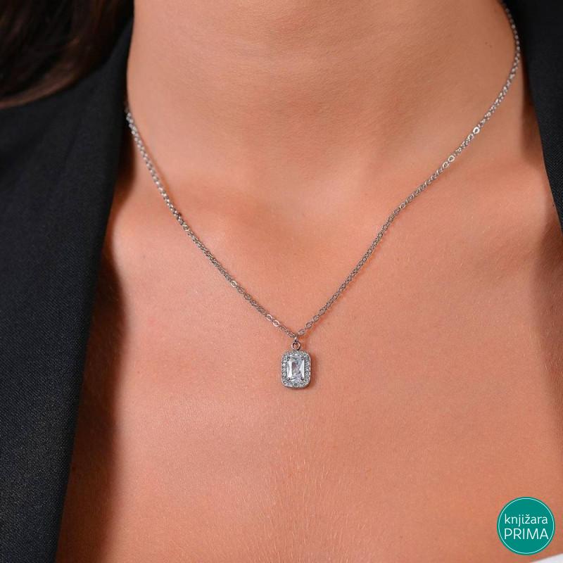 Ogrlica LUCA BARRA kristal sa cirkonima 