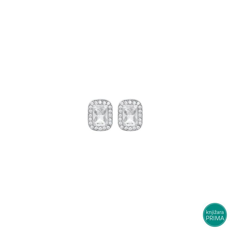 Minđuše LUCA BARRA kristal sa cirkonima 