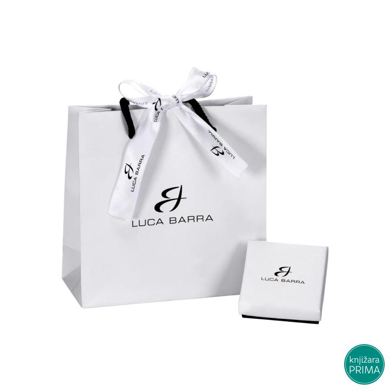 Minđuše LUCA BARRA zeleni kristali srca 