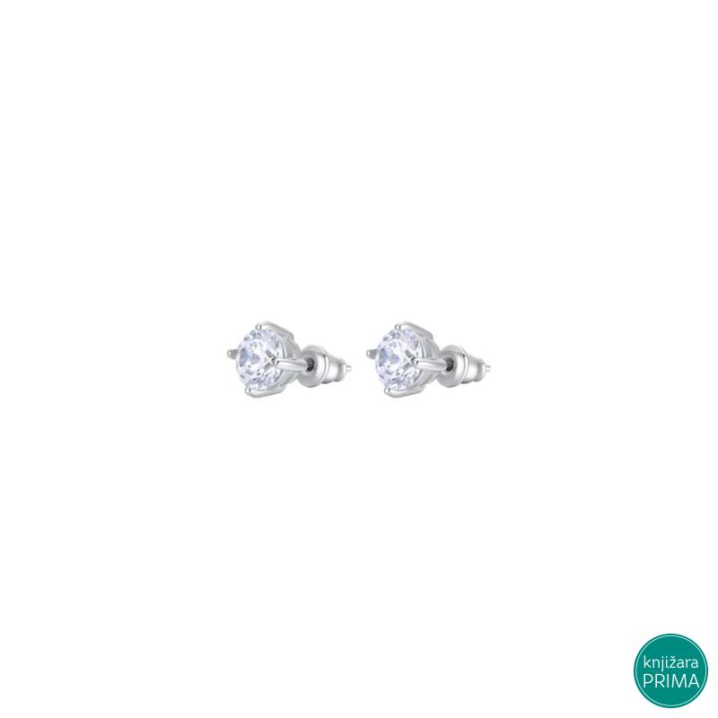 Minđuše LUCA BARRA kristal 7mm 