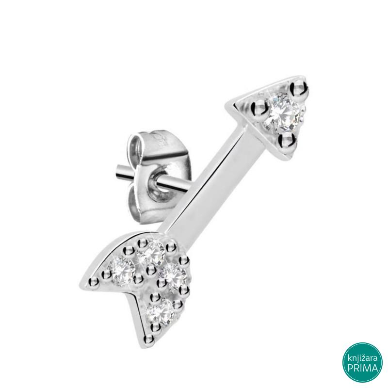 Minđuša singl LA PETITE STORY Arrow 