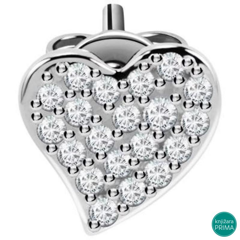 Singl minđuša LA PETITE STORY Heart 