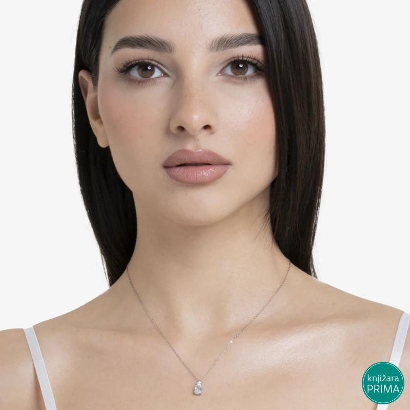 Ogrlica LUCA BARRA beli cirkon 