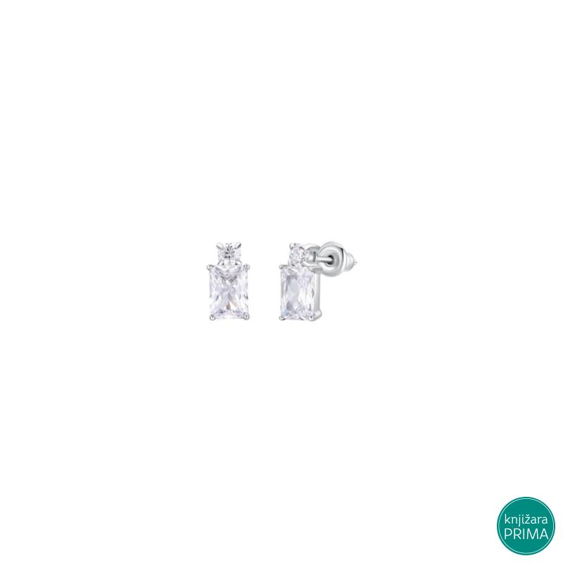 Minđuše LUCA BARRA beli kristali 