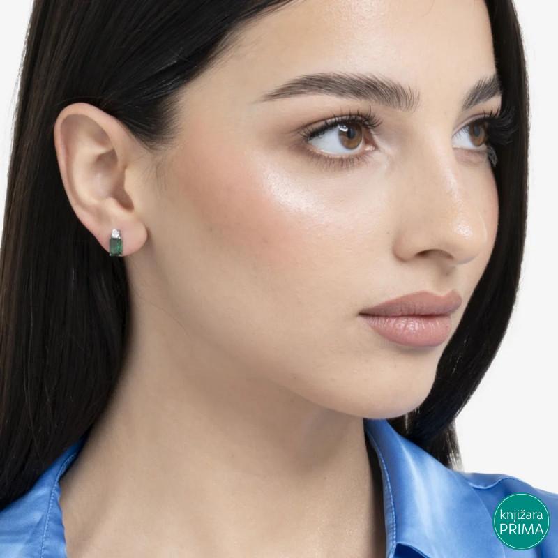 Minđuše LUCA BARRA zeleni kristali 