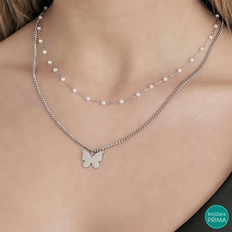 Ogrlica LUCA BARRA  Butterfly 