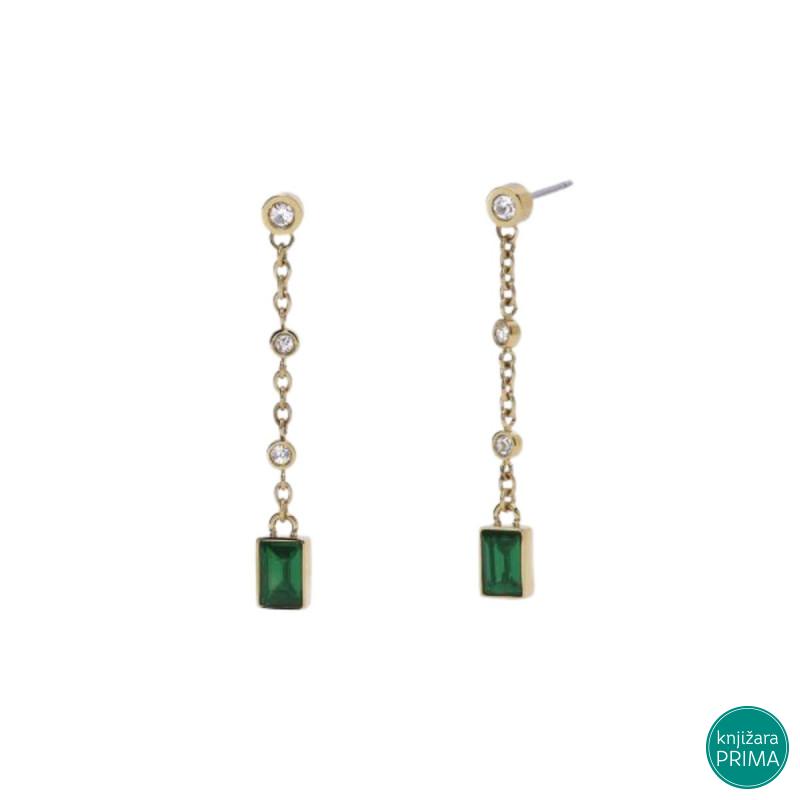 Minđuše 2JEWELS Essence green 