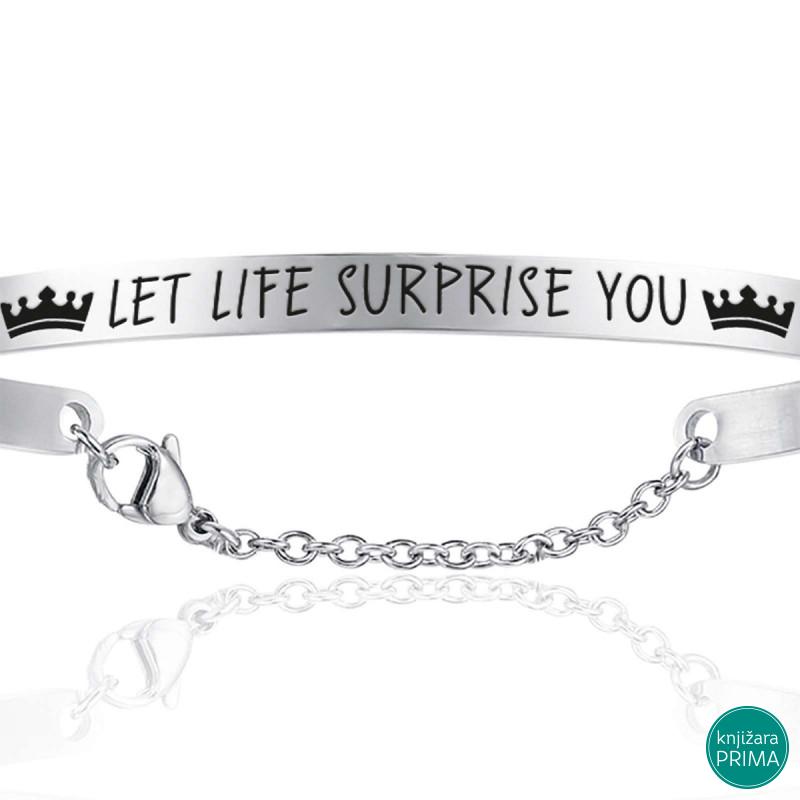 Narukvica LUCA BARRA Let Life Suprise You 