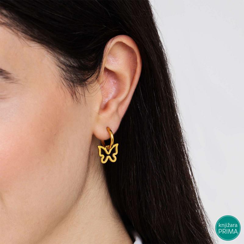 Minđuše LUCA BARRA Butterfly 